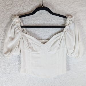 Wilfred Cream Puff Sleeve Blouse